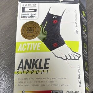 NEO Active Black Ankle Support Sleeve